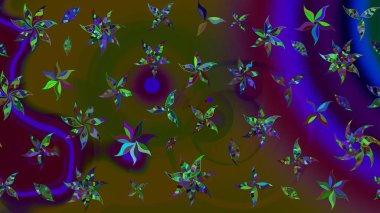 Klasik çiçek desenli. Yumuşak fayans. Raster 'ın taze dokusu. Paketleme, tekstil, duvar kâğıdı için çiçek eskizi. Yumuşak pamuk tasarımı.