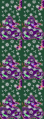 Klasik çiçek desenli. Yumuşak fayans. Yumuşak pamuk tasarımı. Raster 'ın taze dokusu. Paketleme, tekstil, duvar kağıdı için çiçek arkaplanı.