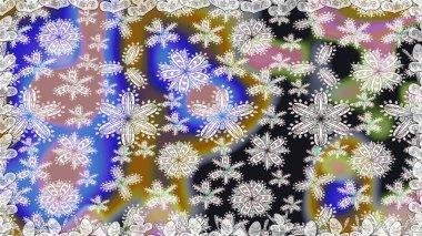 Düz Çiçek Elementleri Tasarımı. Renkli Bahar Temalı Kusursuz Arkaplan. Raster Şirin kumaş deseni. Kusursuz bağbozumu.