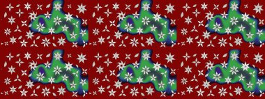 Güzel kumaş deseni. Hoş bir çiçek geçmişi var. Küçük bir çiçekte eskiz deseni. Raster illüstrasyonu.