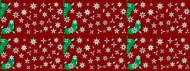 Raster deseni. Raster illüstrasyonu. Küçük çiçekteki sevimli çiçek deseni. Kibarca, yaz çiçekleri kırmızı ve nötr renklerde.