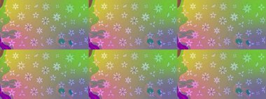 Düz Çiçek Elementleri Tasarımı. Raster illüstrasyonundaki çiçek desenli çizim. Renkli Bahar Teması eskiz kalıbı. Güzel kumaş deseni.