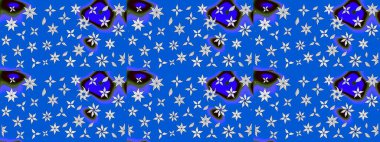 Hoş bir çiçek geçmişi var. Küçük bir çiçekte eskiz deseni. Güzel kumaş deseni. Raster illüstrasyonu.