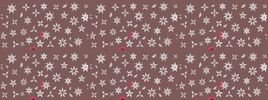 Raster illüstrasyonu. Taslak dekoratif arka plan, çiçek mandala. Kahverengi ve nötr renklerde. Çiçek..