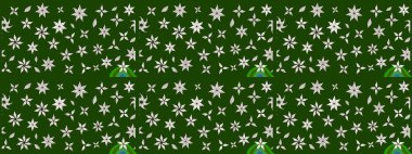 Arkaplan dokusu, duvar kağıdı, yeşil ve nötr renklerde çiçek teması. Kabile sanatı boho baskısı, klasik çiçek arkaplanı. Soyut etnik raster çizim kalıbı.