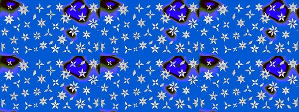 Hoş bir çiçek geçmişi var. Küçük bir çiçekte eskiz deseni. Güzel kumaş deseni. Raster illüstrasyonu.