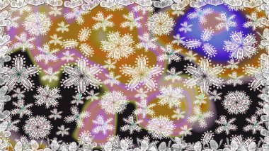 Raster illüstrasyonunda kusursuz çiçek deseni. Suluboya tarzında nötr renkler üzerine çiçekler.