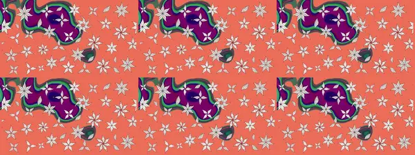 Modern gelişim turuncu ve nötr raster arka plan duvar kâğıdı çizgileri, desenli desenli desenli çiçekler, çiçekli süsler. Çiçekli el çizimi çizimi deseni.