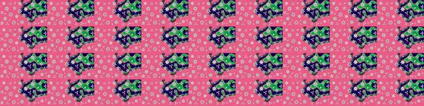 Küçük çiçekteki sevimli çiçek deseni. Varicolopink ve nötr raster çizimi. Birçok pembe ve nötr soyut çiçekli tropik çizim deseni.