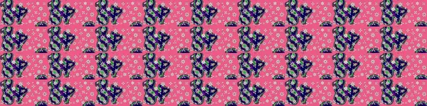 Küçük çiçekteki sevimli çiçek deseni. Güzel karalamalı çiçek desenli çizim. Raster illüstrasyonu. Güzel kumaş deseni.