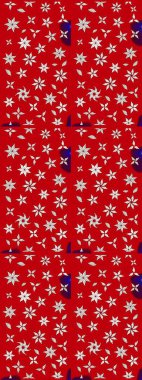 Modern çiçek arkaplanı. Kırmızı ve nötr renklerde yapraklar ve parlak renkli çiçeklerle muhteşem bir çiçek deseni. Moda baskıları için zarif bir şablon. Halk stili.