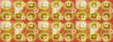 Raster Noel soyut renkli arka plan ve tatlı kar tanesi. Kar taneleriyle bej, turuncu ve sarı renkler. Raster illüstrasyonu.