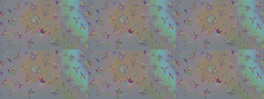 Raster çiçek desenli çiçek deseni, yapraklar, dekoratif elementler, sıçrama, lekeler, el çizimi kontur çizgileri ve Doodle çizim stili, grafik raster çizim çizimi.