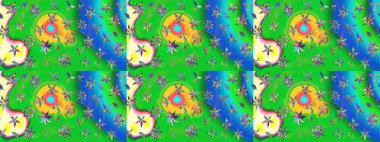 Eski moda arka plan. Kıvırcık, parlak örgü. Raster illüstrasyonu. Çiçek çelengi. Güzel, parlak, pürüzsüz kumaş, tuval. Desen, çizim, çiçek sınırı..