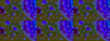 Moda baskıları için zarif bir şablon. Motley illüstrasyonu. Küçük renkli çiçekler. Küçük çiçekte güzel bir desen. Robot resim. Çiçekli yaz çiçekleri.