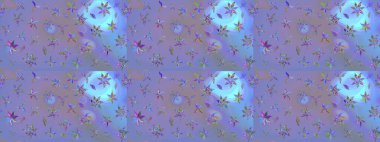 Çiçekli, yapraklı, çiçek desenli eskiz. El çizimi. Raster illüstrasyonu.