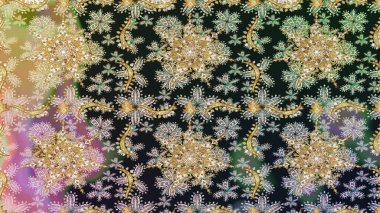 Klasik raster sarısı, kusursuz desen. Gri renklerde, altın elementlerle kusursuz desen. Klasik klasik klasik arka plan. Geleneksel oryantasyon süsü.