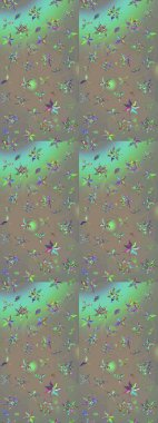 Raster düz çiçek çizim deseni. Hediye ambalaj kağıdı, tebrik kartları, posterler ve pankart tasarımı. Gri ve bej renkli çiçekler.