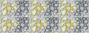 Sabıka fotoğraflarında, bebek kıyafetlerinde, duvar kâğıtlarında, paket kutularında falan kullanılabilir. Zarif, parlak ve pürüzsüz gri çiçek deseni tasarımı.