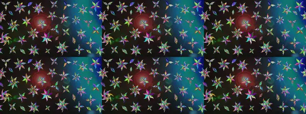 Klasik çiçekler. El çizimi, soyut ve süslü elementler. Yaz çiçekleri teması. Gri ve mavi renkler. Suluboya resim taklit Raster illüstrasyonu.