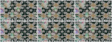 Kusursuz bir arka plan modeli. Suluboya, elle çizilmiş. Gri üzerine çiçekler. Raster stoku.