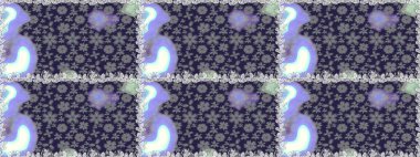 Güzel kumaş deseni. Raster Illustrasyon 'da moda olmayan çiçek deseni. Renkli Yaz Temalı Kusursuz Arkaplan. Düz Çiçek Elementleri Tasarımı.