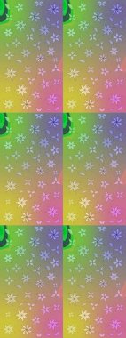 Raster - stok. Eskiz arkaplan modeli. Suluboya, elle çizilmiş. Vadinin çiçekleri tarafsız ve yeşil renklerde.