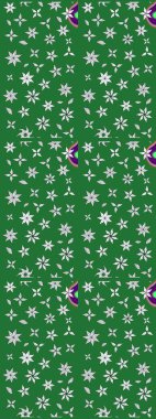 Yeşil ve nötr renklerde çiçekler. Düz Çiçek Elementleri Tasarımı. Raster illüstrasyonu. Renkli Bahar Teması eskiz kalıbı. Çiçekli çiçek deseni, suluboya..