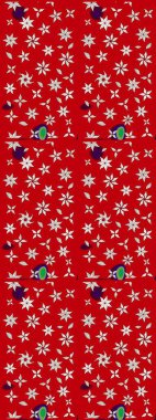 Küçük renkli çiçekler. Kırmızı ve tarafsız çiçekli bahar çiçekleri. Motley illüstrasyonu. Moda baskıları için zarif bir şablon. Küçük çiçekte şirin desenler.