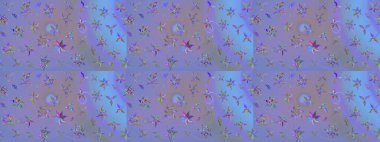 Küçük çiçekteki sevimli çiçek deseni. Tony 'nin kumaş kalıbını çiz. Modaya uygun kumaş deseni. Raster illüstrasyonu.