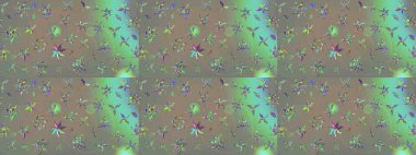 Raster illüstrasyonundaki çiçek desenli çizim. Suluboya tarzında gri ve bej renkte çiçekler.