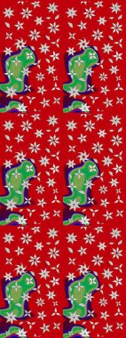 Renkli desenli eskiz deseni, kırmızı ve nötr çiçekler ve dekoratif elementler. Eskiz geçmişi. Kumaş, tekstil, duvar kağıdı baskısı için. Eski usul. Raster illüstrasyonu.