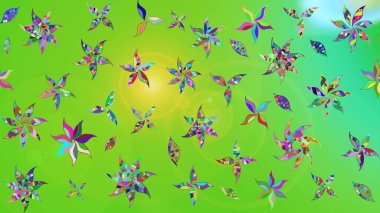 Sketch Floral Pattern in Raster illustration. Fancy fabric pattern. Colour Spring Theme sketch pattern Background. Flat Flower Elements Design.