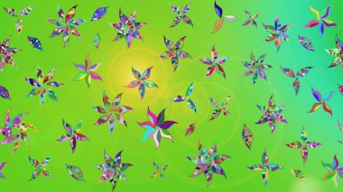 Güzel suluboya yaz çiçekleri deseni..