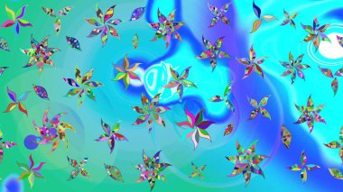 Raster illüstrasyonu. Küçük çaplı çiçeklerdeki basit şirin desenler. Tekstil veya kitap kapakları, imalat, duvar kağıtları, baskı, hediye paketi ve yapıştırma kitabı için çiçek eskiz geçmişi.