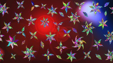 Güzel kumaş deseni. Raster illüstrasyonu. Küçük bir çiçekte eskiz deseni. Güzel çiçek arkaplanı..