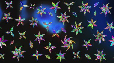 Çizim kalıbı. Organik motif arka planı. Raster illüstrasyonu. Ultraviyole kumaş deseni.