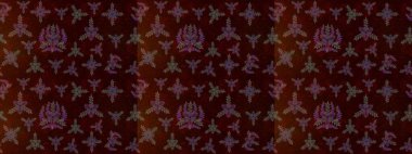 Çiçek tasarımı için inanılmaz bir kolaj cenneti tarzı. Çiçekli zambakların eskiz geçmişi. Parlak çiçekli kolaj çiçekleri kahverengi, siyah ve yeşil.