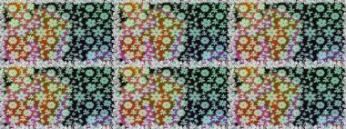 Raster illüstrasyonu. El çizimi. Çiçekler, dallar, bitkiler ve çiçekler. Güzel kumaş deseni.