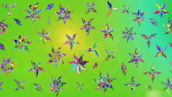 Güzel suluboya yaz çiçekleri deseni..