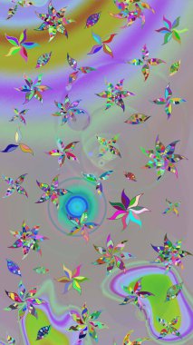 Çiçek arkaplan. Çizim raster deseni. Güzel kumaş deseni.