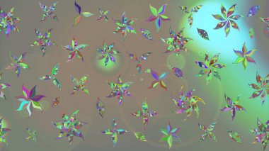 Raster suluboya çiçek deseni, narin çiçekler, gri ve bej çiçekler, tebrik kartı şablonu. Güzel kumaş deseni.