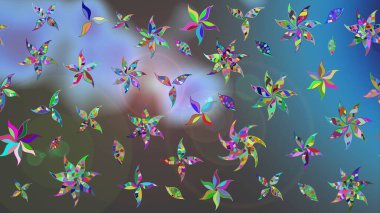 Ultraviyole kumaş deseni. Çizim kalıbı. Organik motif arka planı. Raster illüstrasyonu.