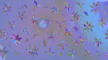 Çizim çiçek deseni duvar kağıdı, web sitesi arka planı, ambalaj kağıdı, davetiye, broşür, afiş veya web sitesi için kullanılabilir. El çizimi Raster çizimi. Parlak elementlerin.