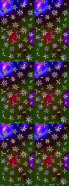 El yapımı çiçek ve bitki koleksiyonu. Şirin karalamalı çiçek desenli çizim. Eskiz tarzı yeşil ve kahverengi renkler. Raster illüstrasyonu. Raster illüstrasyonu.