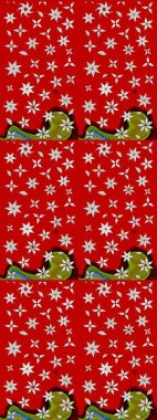 Renkli Bahar Teması eskiz kalıbı. Çiçek deseni. Raster güzel kumaş deseni çiziyor. Düz Çiçek Elementleri Tasarımı.