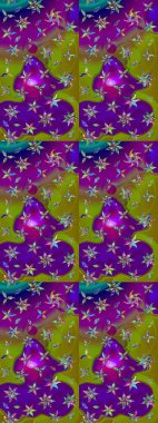 Simple cute pattern in small-scale flowers. Raster illustration. Floral sketch background for textile or book covers, manufacturing, wallpapers, print, gift wrap and scrapbooking.