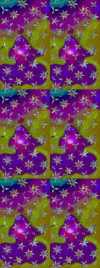 Simple cute pattern in small-scale flowers. Raster illustration. Floral sketch background for textile or book covers, manufacturing, wallpapers, print, gift wrap and scrapbooking.