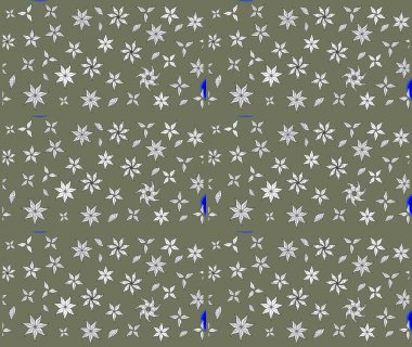 Raster çiçek izi. Çiçek yeşili eskiz deseni. Klasik taslak çizimi.