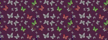 Duvar kağıtları, giysiler, erkekler ve kızlar için soyut çizim kalıbı. Karala, karala, karala. Kelebek deseni. Raster..
